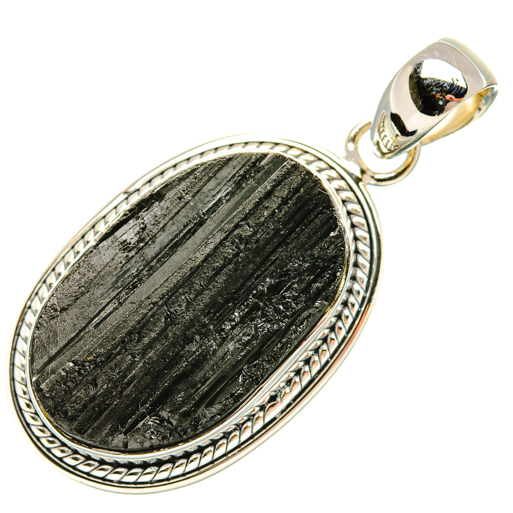 Black Tourmaline Pendants handcrafted by Ana Silver Co - PD35389 - Photo 2