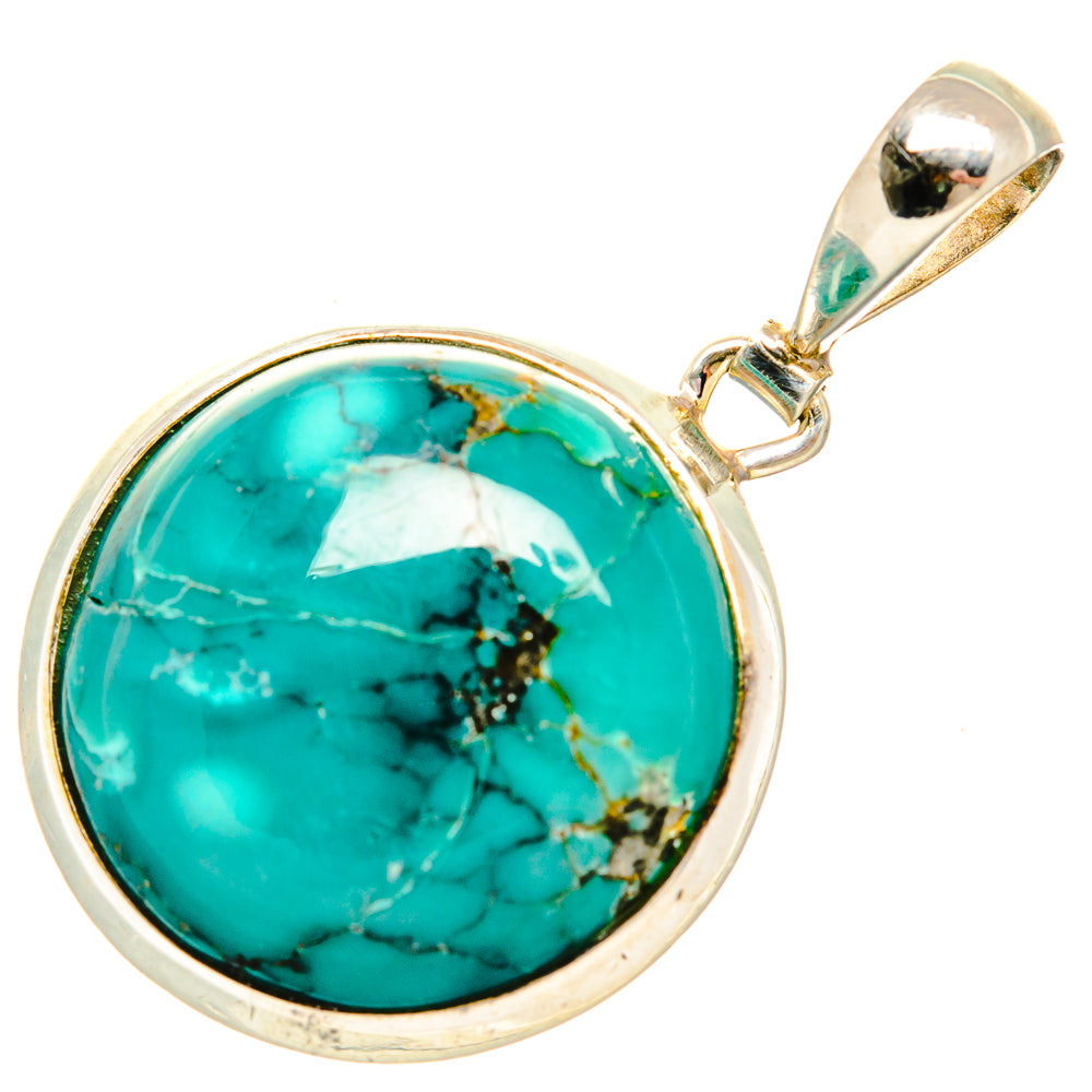 Tibetan Turquoise Pendants handcrafted by Ana Silver Co - PD35390 - Photo 2