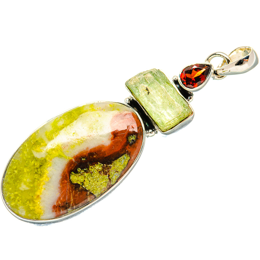 Dragon's Blood Jasper Pendants handcrafted by Ana Silver Co - PD35398 - Photo 2