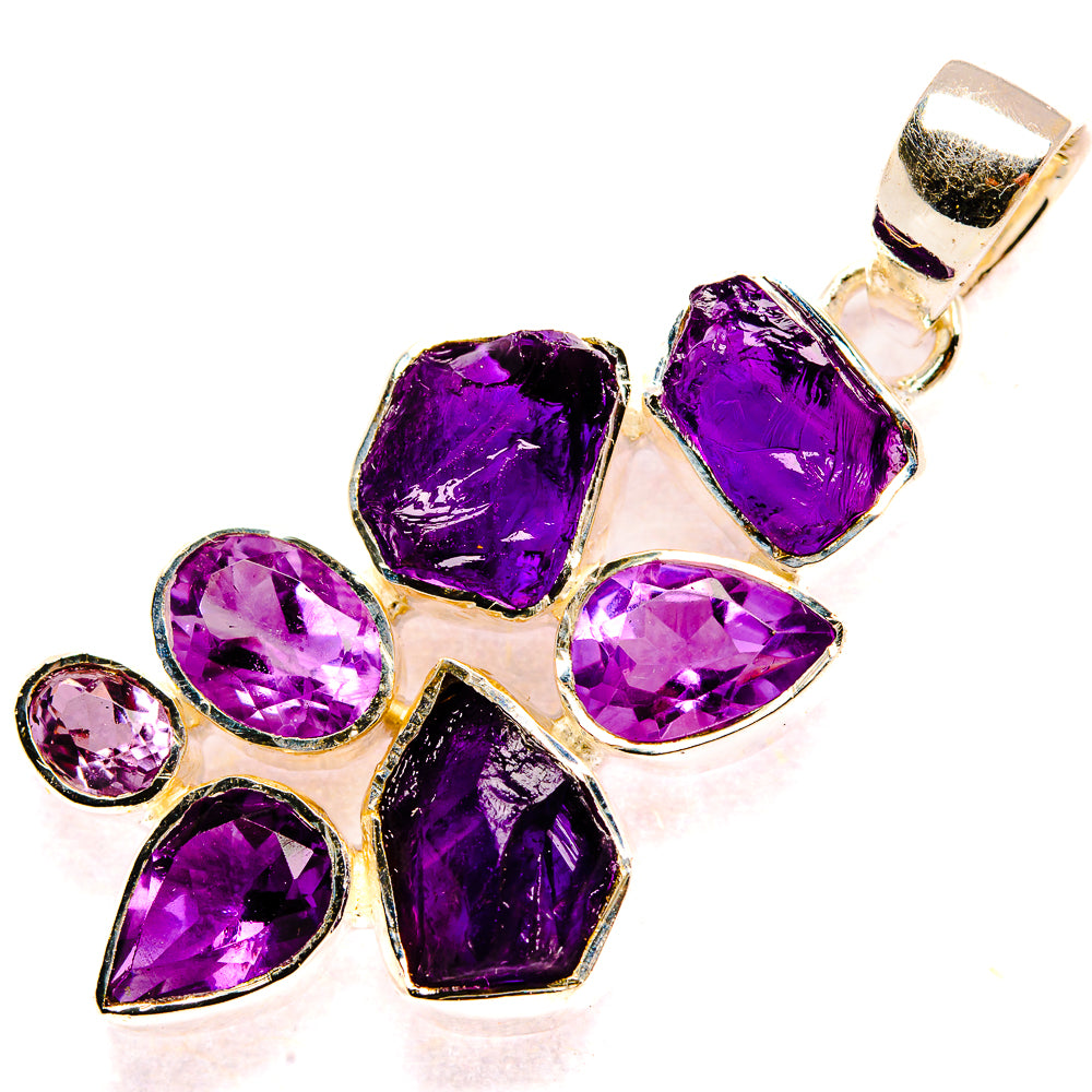 Amethyst Pendants handcrafted by Ana Silver Co - PD35410 - Photo 2