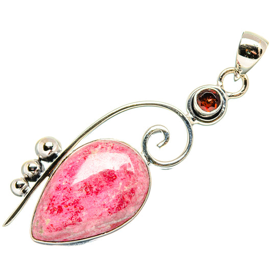 Rhodochrosite Pendants handcrafted by Ana Silver Co - PD35419 - Photo 2