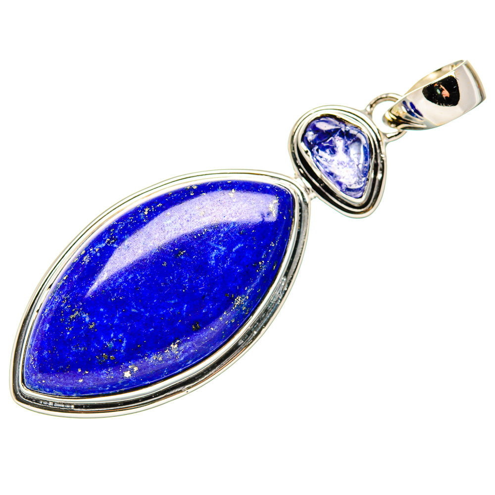 Lapis Lazuli Pendants handcrafted by Ana Silver Co - PD35422 - Photo 2