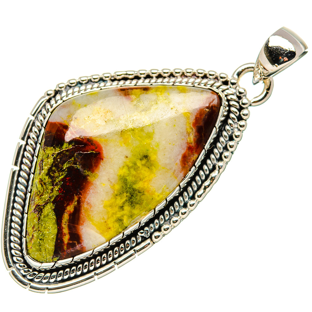 Dragon's Blood Jasper Pendants handcrafted by Ana Silver Co - PD35429 - Photo 2