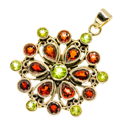 Garnet Pendants handcrafted by Ana Silver Co - PD3546