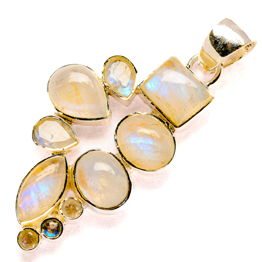 Rainbow Moonstone Pendants handcrafted by Ana Silver Co - PD35469 - Photo 2