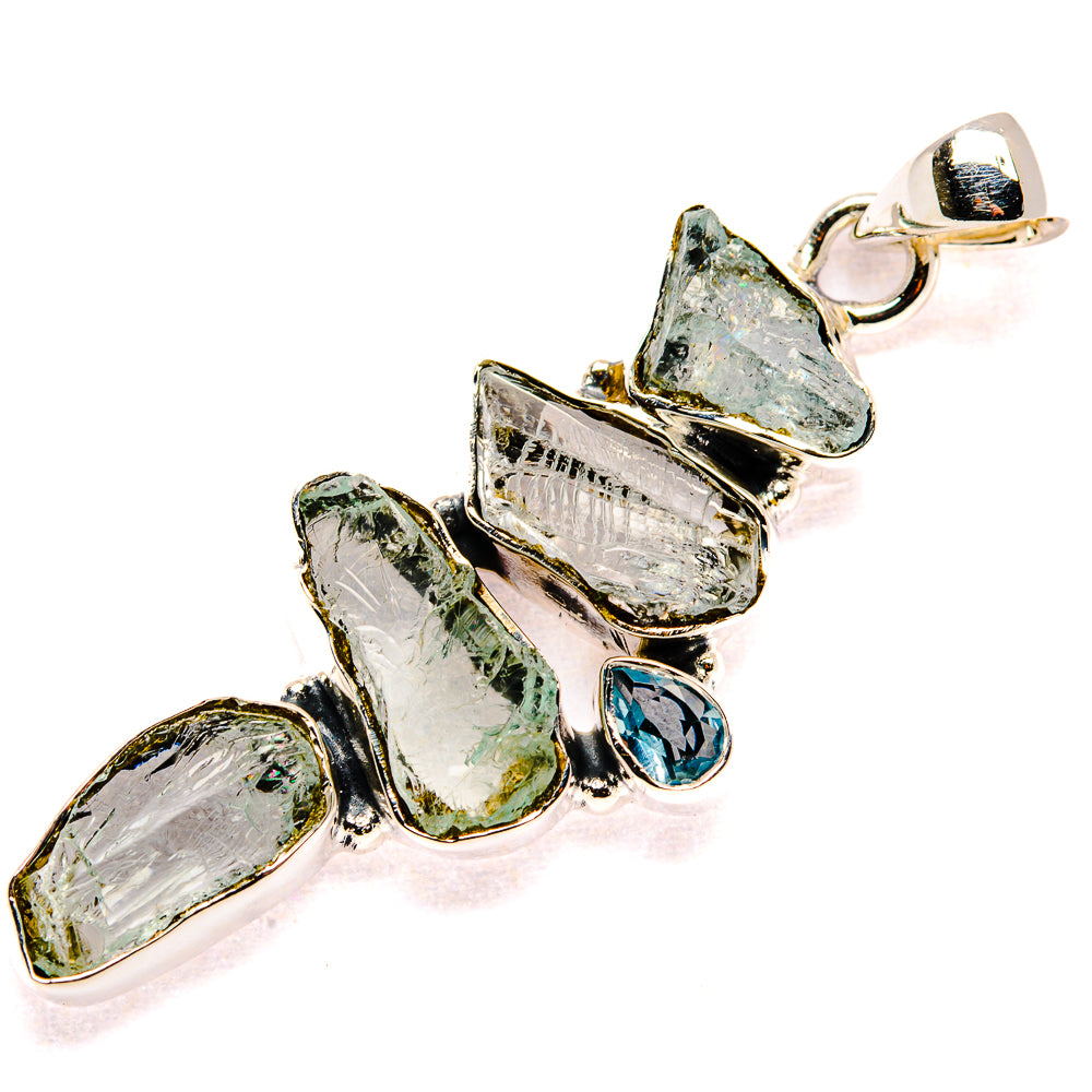 Aquamarine Pendants handcrafted by Ana Silver Co - PD35470 - Photo 2