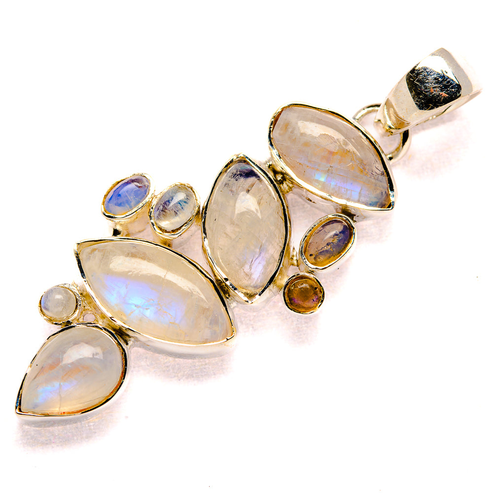 Rainbow Moonstone Pendants handcrafted by Ana Silver Co - PD35479 - Photo 2