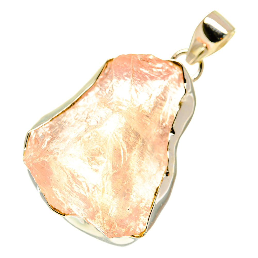 Rose Quartz Pendants handcrafted by Ana Silver Co - PD3548