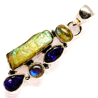 Labradorite Pendants handcrafted by Ana Silver Co - PD35481 - Photo 2