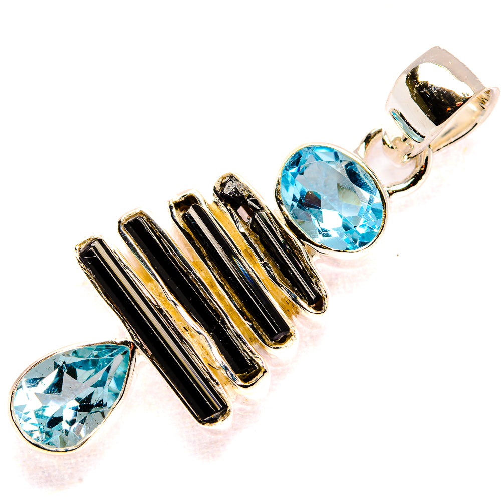 Black Tourmaline Pendants handcrafted by Ana Silver Co - PD35484 - Photo 2