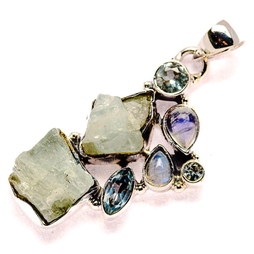 Aquamarine Pendants handcrafted by Ana Silver Co - PD35494 - Photo 2
