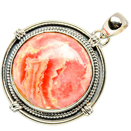 Rhodochrosite Pendants handcrafted by Ana Silver Co - PD35521 - Photo 2