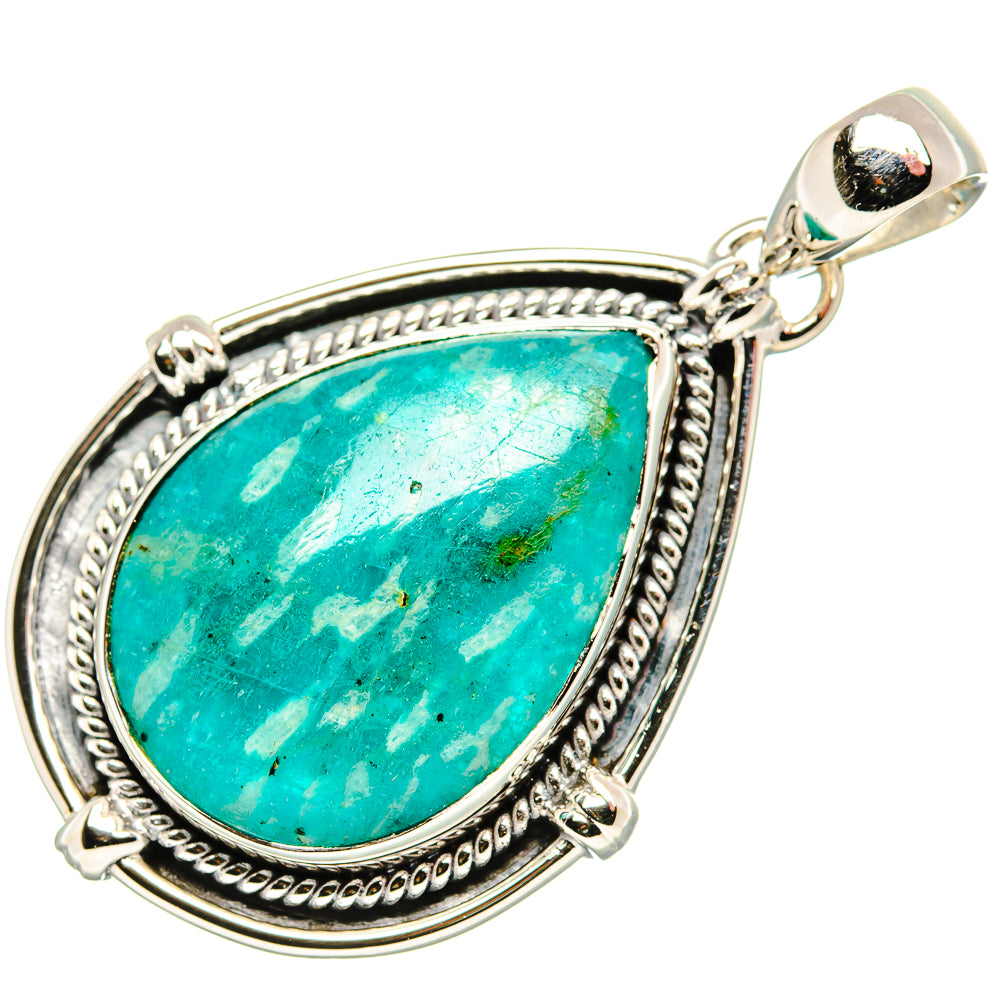 Amazonite Pendants handcrafted by Ana Silver Co - PD35524 - Photo 2