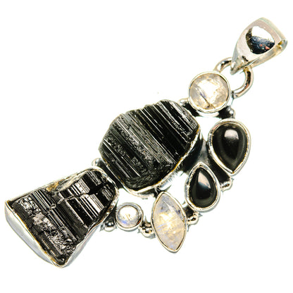 Black Tourmaline Pendants handcrafted by Ana Silver Co - PD35543 - Photo 2