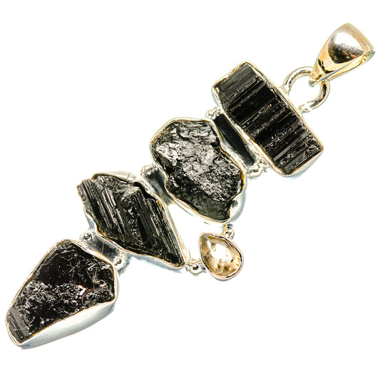 Black Tourmaline Pendants handcrafted by Ana Silver Co - PD35545 - Photo 2
