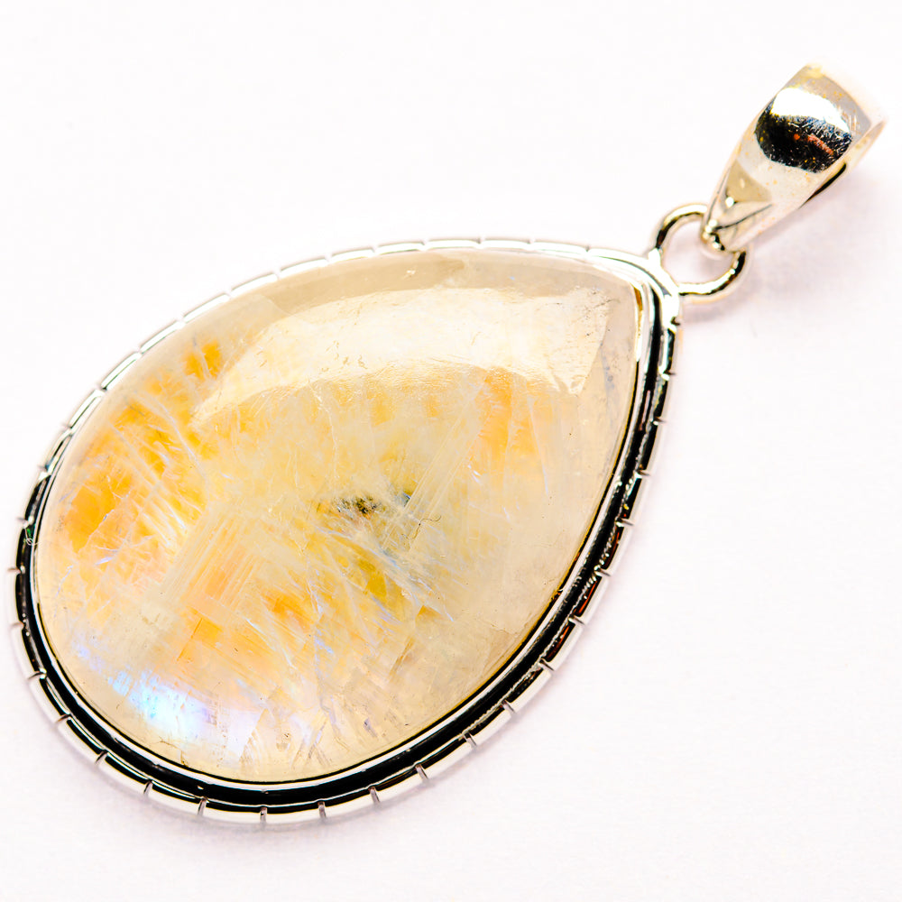 Rainbow Moonstone Pendants handcrafted by Ana Silver Co - PD35559 - Photo 2