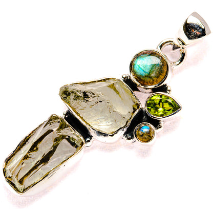 Green Amethyst Pendants handcrafted by Ana Silver Co - PD35581 - Photo 2