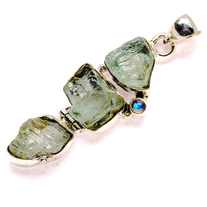 Aquamarine Pendants handcrafted by Ana Silver Co - PD35583 - Photo 2