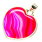 Pink Botswana Agate Pendants handcrafted by Ana Silver Co - PD3559