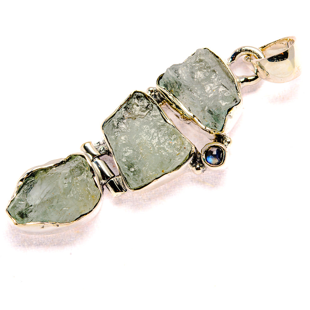 Aquamarine Pendants handcrafted by Ana Silver Co - PD35599 - Photo 2