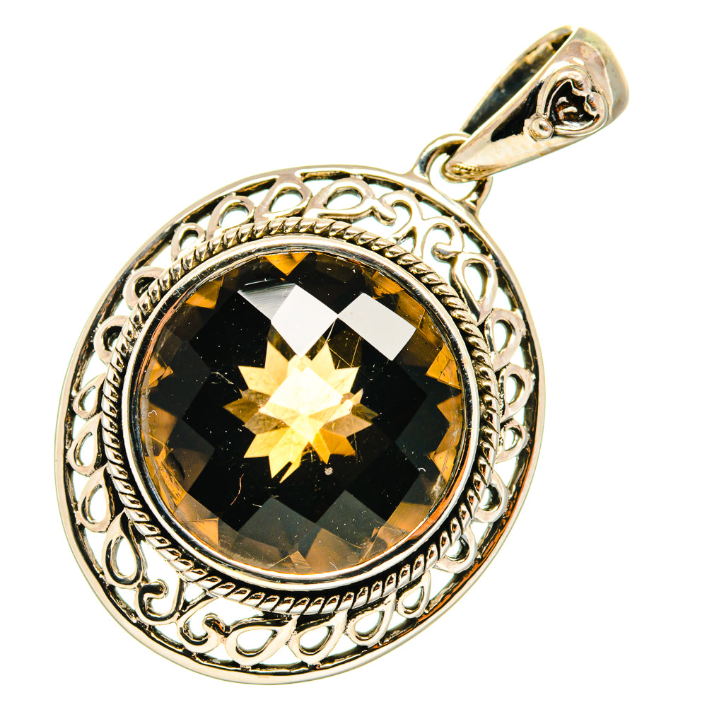 Smoky Quartz Pendants handcrafted by Ana Silver Co - PD3560