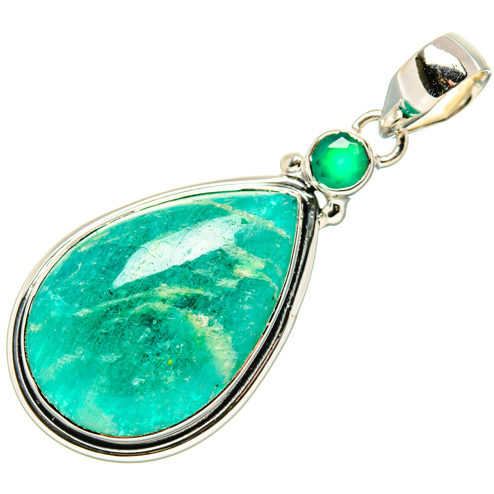 Amazonite Pendants handcrafted by Ana Silver Co - PD35625 - Photo 2