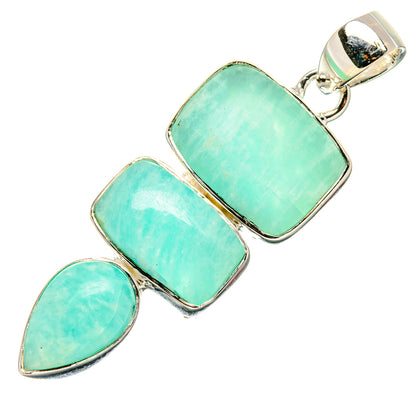 Amazonite Pendants handcrafted by Ana Silver Co - PD35629 - Photo 2