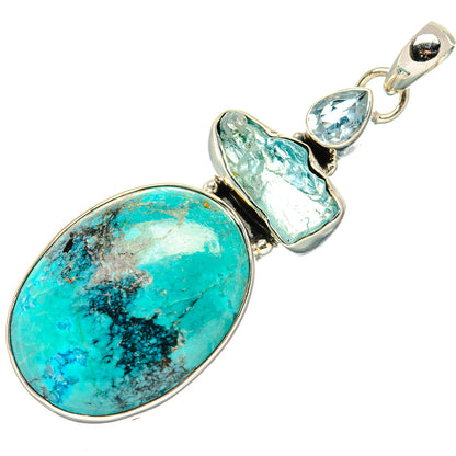 Tibetan Turquoise Pendants handcrafted by Ana Silver Co - PD35630 - Photo 2