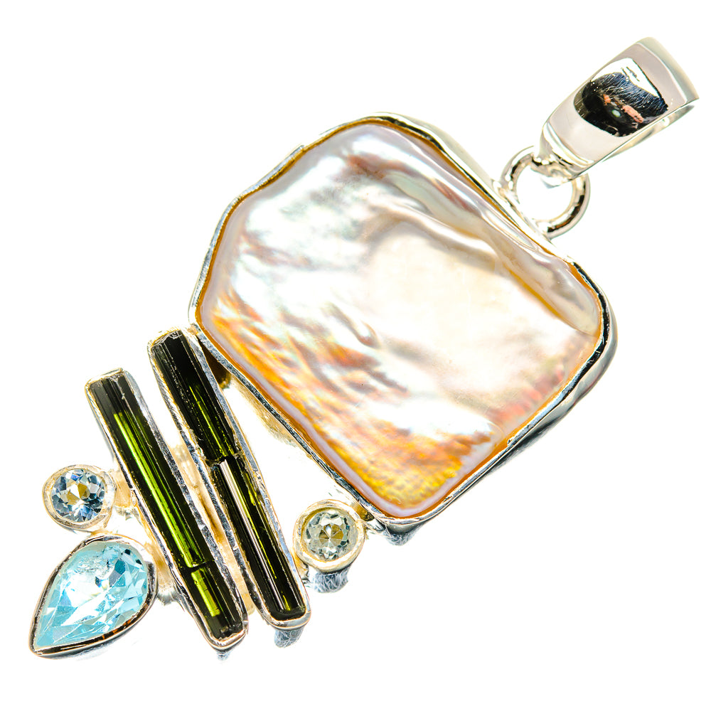 Mother Of Pearl Pendants handcrafted by Ana Silver Co - PD35632 - Photo 2
