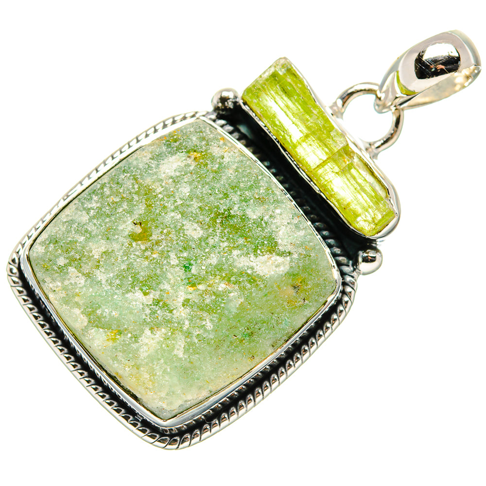 Prehnite Pendants handcrafted by Ana Silver Co - PD35640 - Photo 2