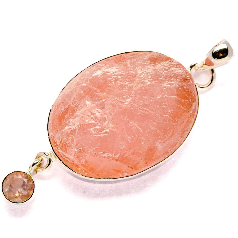 Rose Quartz Pendants handcrafted by Ana Silver Co - PD35653 - Photo 2