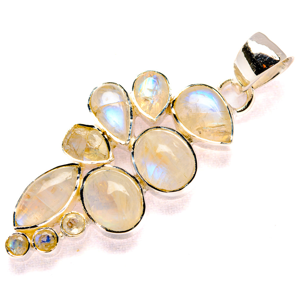 Rainbow Moonstone Pendants handcrafted by Ana Silver Co - PD35669 - Photo 2