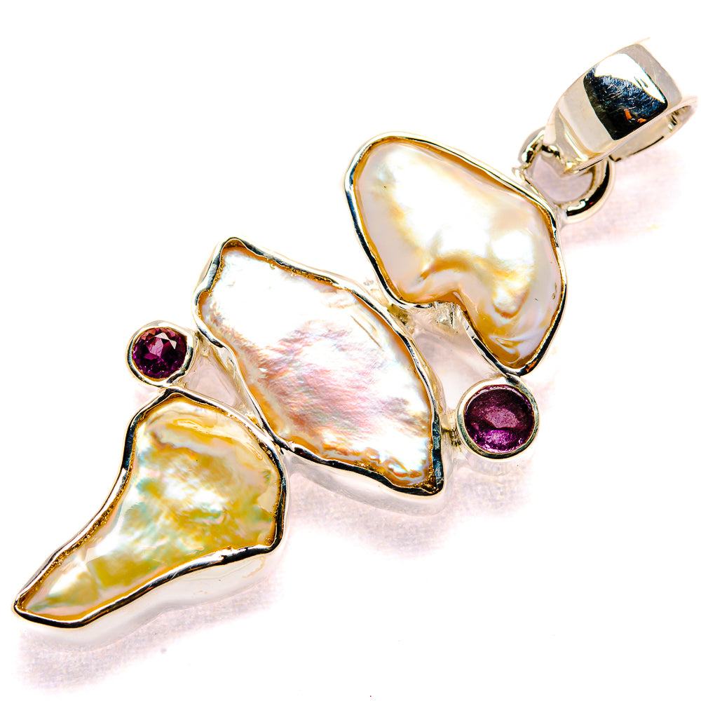 Mother Of Pearl Pendants handcrafted by Ana Silver Co - PD35689 - Photo 2
