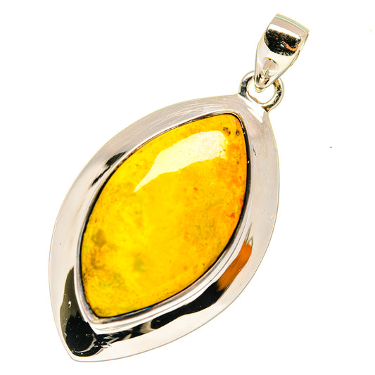 Bumble Bee Jasper Pendants handcrafted by Ana Silver Co - PD3569