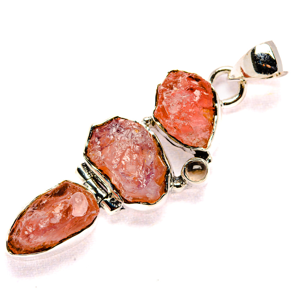Rose Quartz Pendants handcrafted by Ana Silver Co - PD35691 - Photo 2