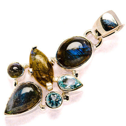 Labradorite Pendants handcrafted by Ana Silver Co - PD35693 - Photo 2