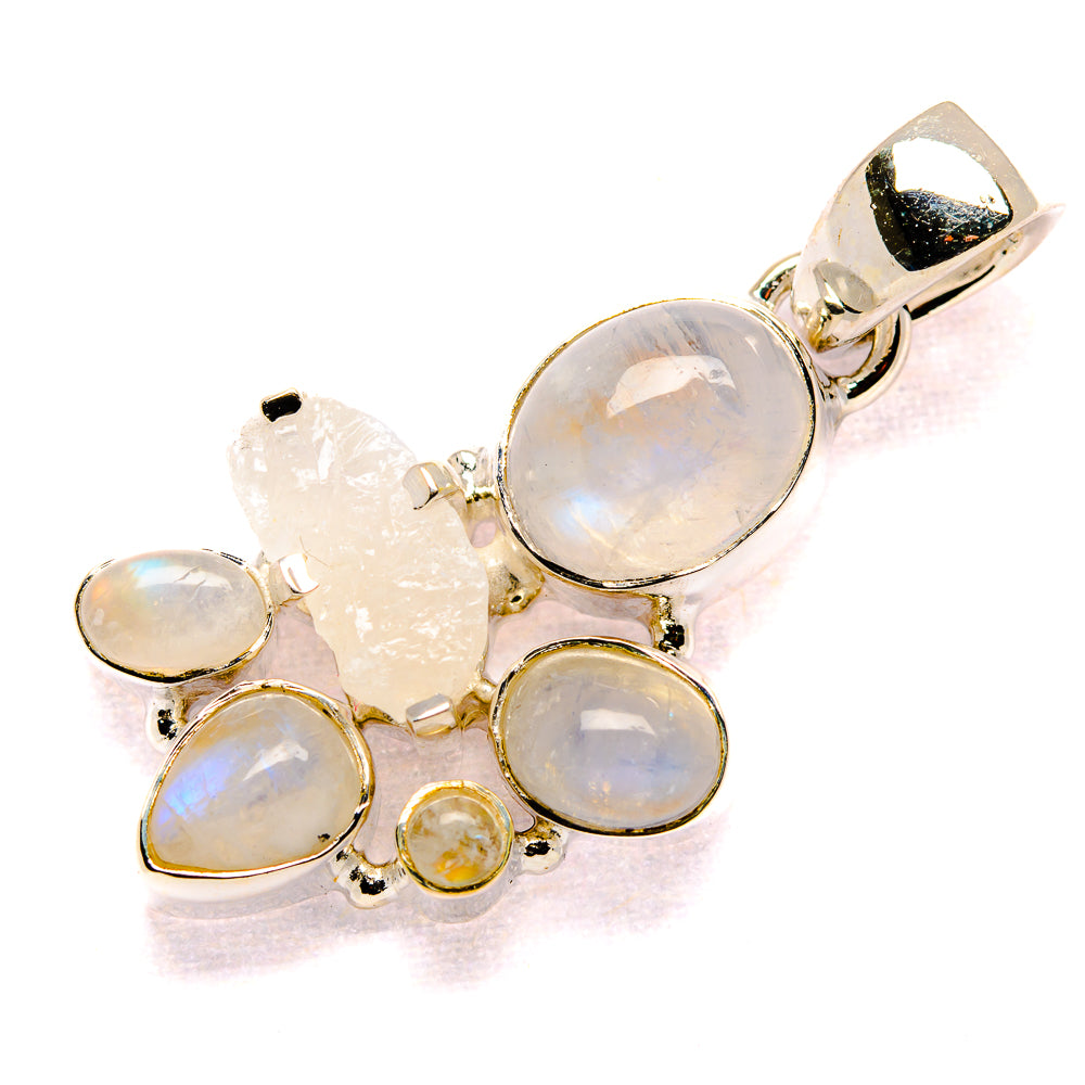 Rainbow Moonstone Pendants handcrafted by Ana Silver Co - PD35694 - Photo 2