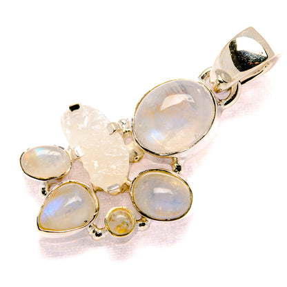 Rainbow Moonstone Pendants handcrafted by Ana Silver Co - PD35694 - Photo 2