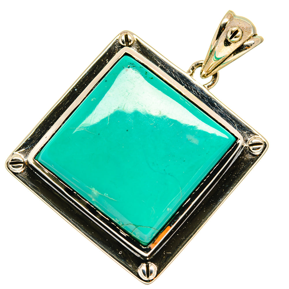 Tibetan Turquoise Pendants handcrafted by Ana Silver Co - PD3571
