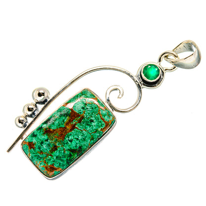 Malachite Pendants handcrafted by Ana Silver Co - PD35719 - Photo 2