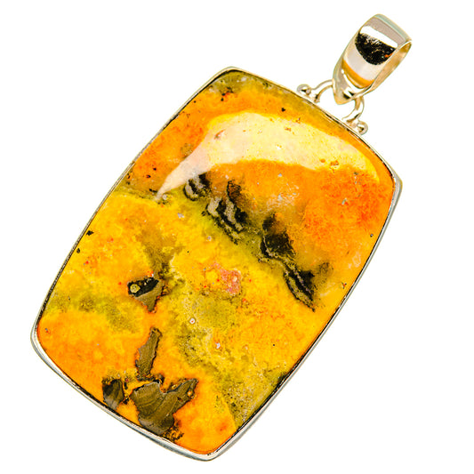 Bumble Bee Jasper Pendants handcrafted by Ana Silver Co - PD3572