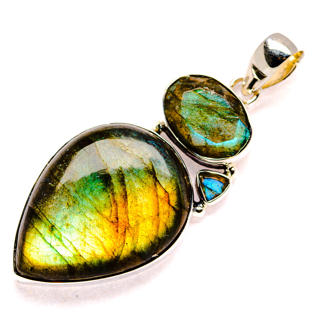 Labradorite Pendants handcrafted by Ana Silver Co - PD35756 - Photo 2