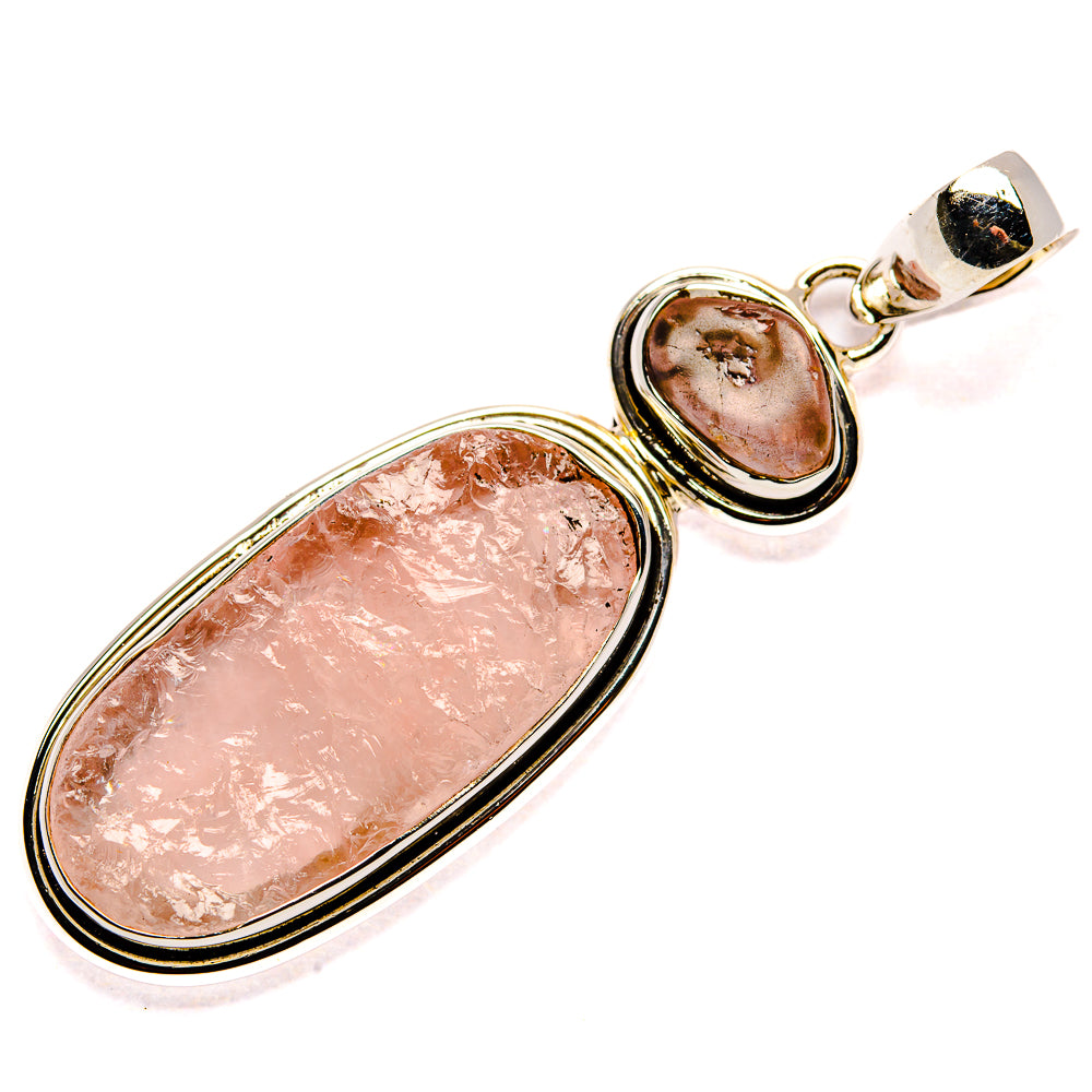 Rose Quartz Pendants handcrafted by Ana Silver Co - PD35759 - Photo 2
