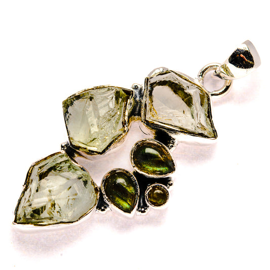 Green Amethyst Pendants handcrafted by Ana Silver Co - PD35767 - Photo 2