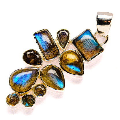 Labradorite Pendants handcrafted by Ana Silver Co - PD35775 - Photo 2