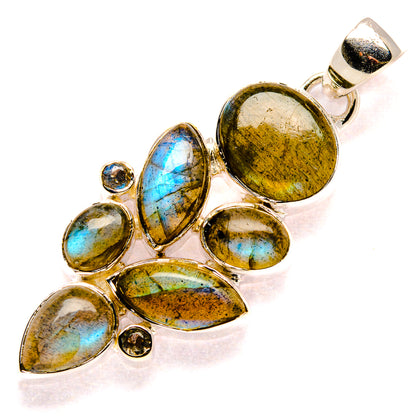 Labradorite Pendants handcrafted by Ana Silver Co - PD35777 - Photo 2