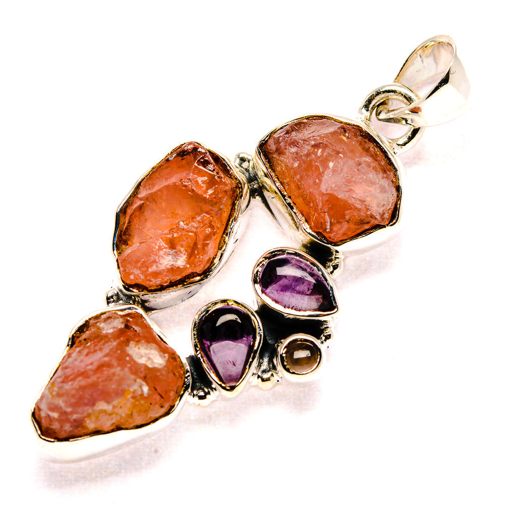 Rose Quartz Pendants handcrafted by Ana Silver Co - PD35786 - Photo 2