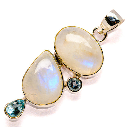 Rainbow Moonstone Pendants handcrafted by Ana Silver Co - PD35794 - Photo 2