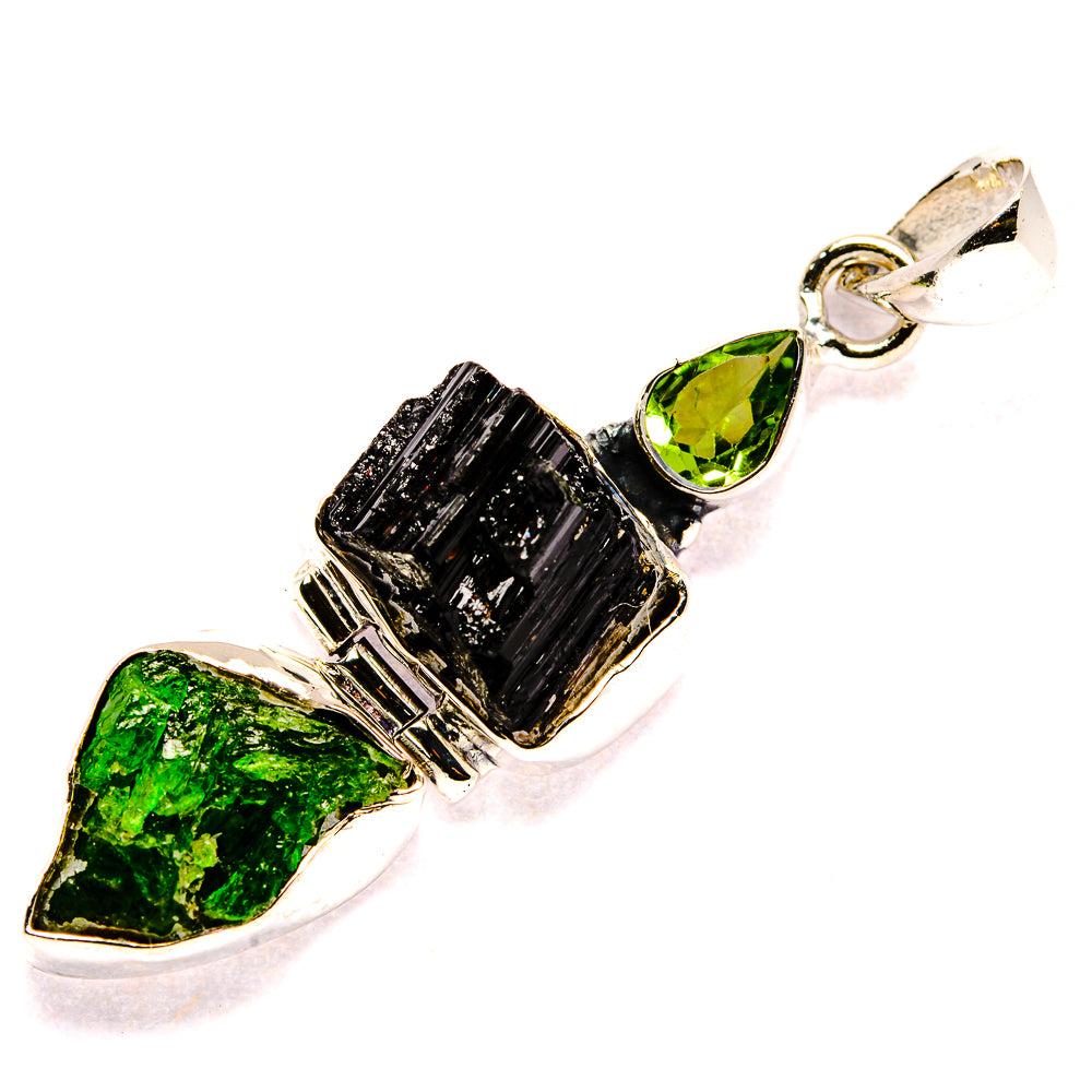 Black Tourmaline Pendants handcrafted by Ana Silver Co - PD35796 - Photo 2