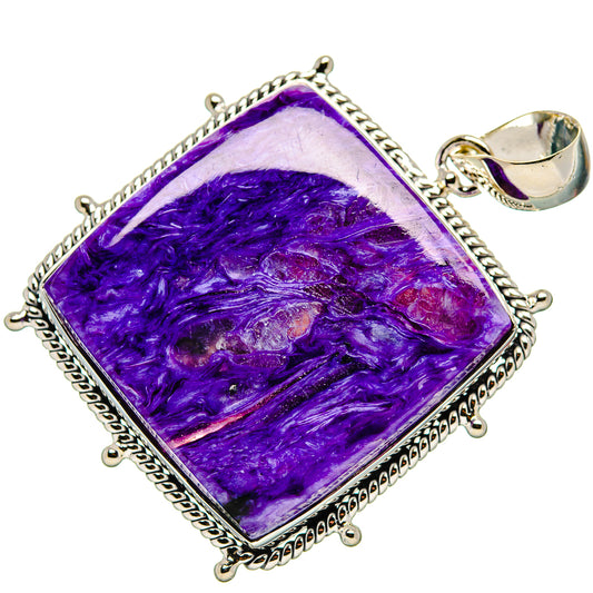 Charoite Pendants handcrafted by Ana Silver Co - PD35799 - Photo 2